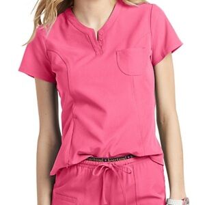 Heart Soul Vibrant Pink Short Sleeve Top